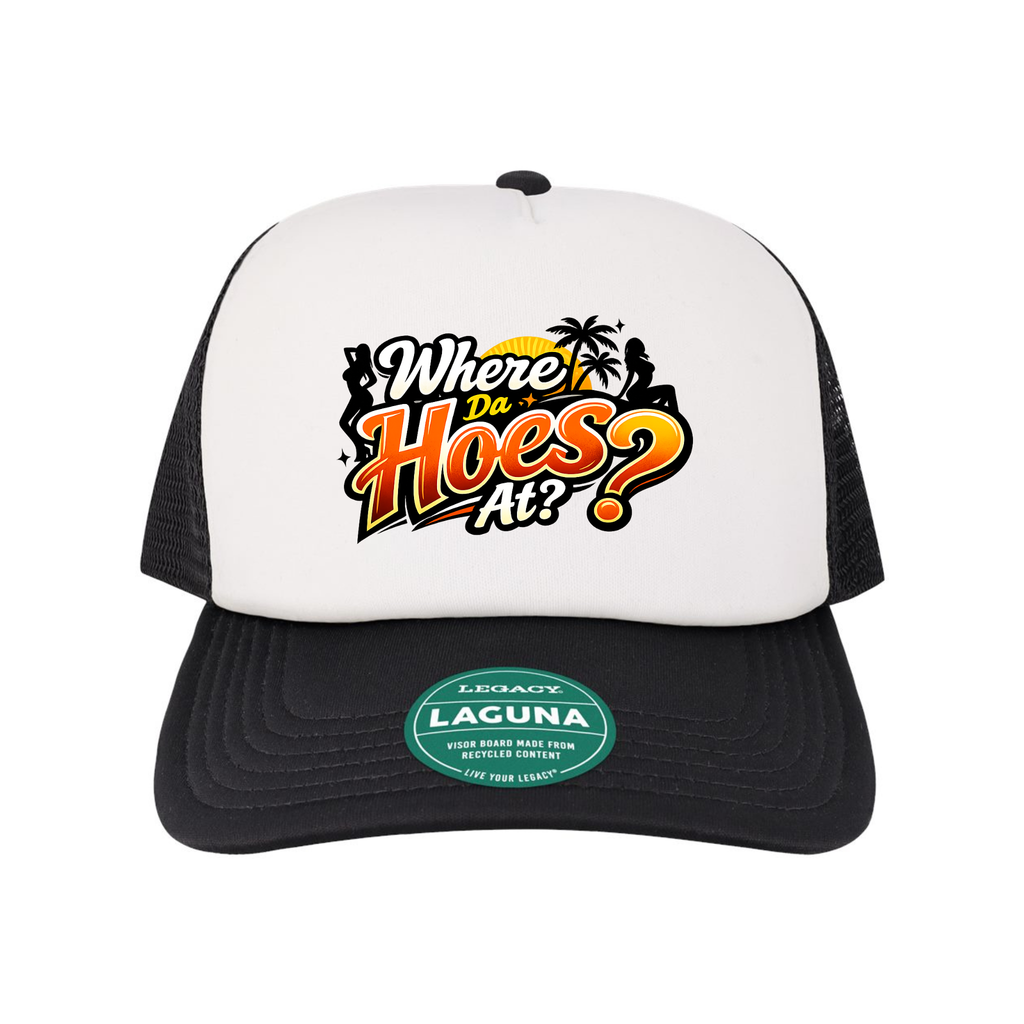 Where Da Hoes At? Trucker Hat – color variant 3