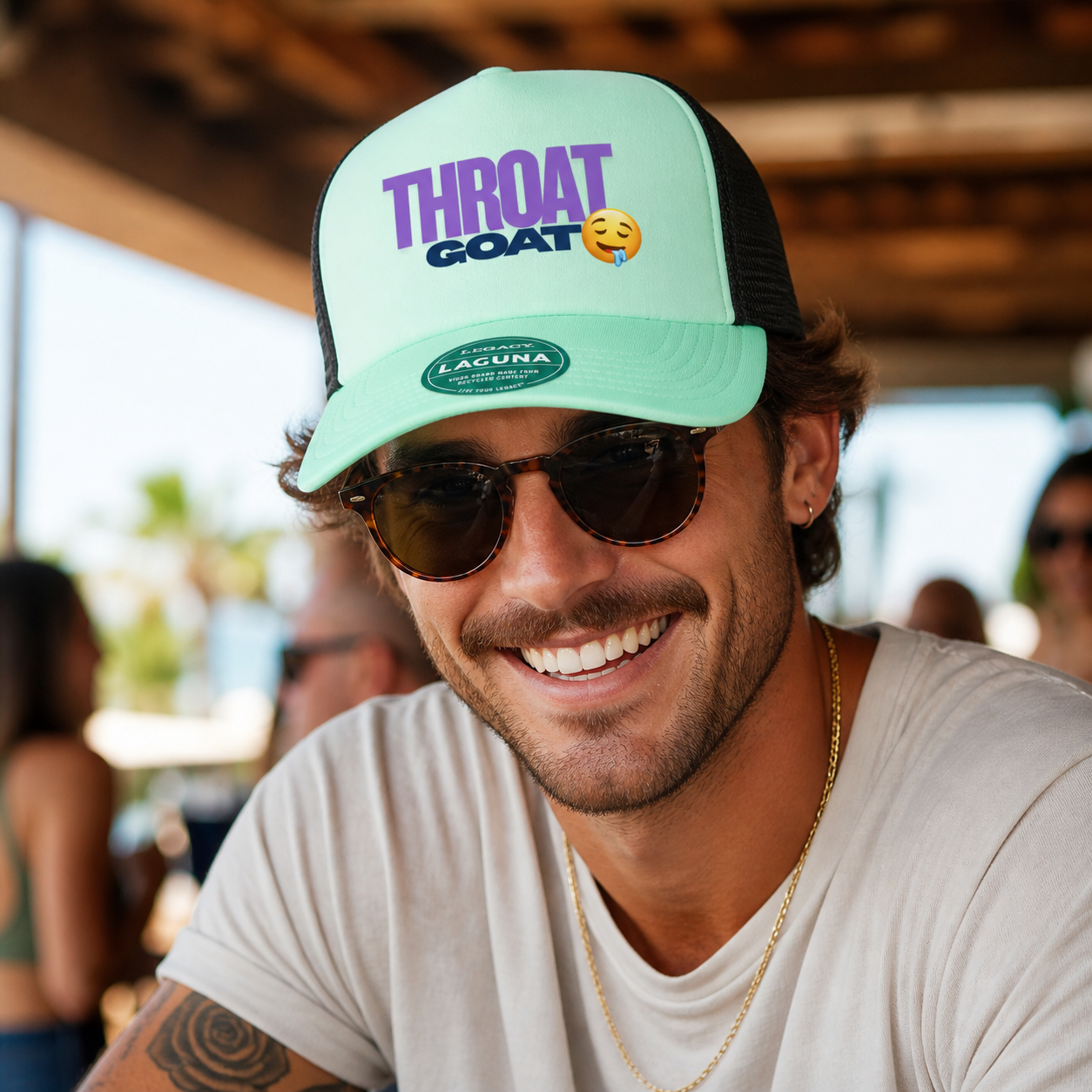 Throat Goat Trucker Hat