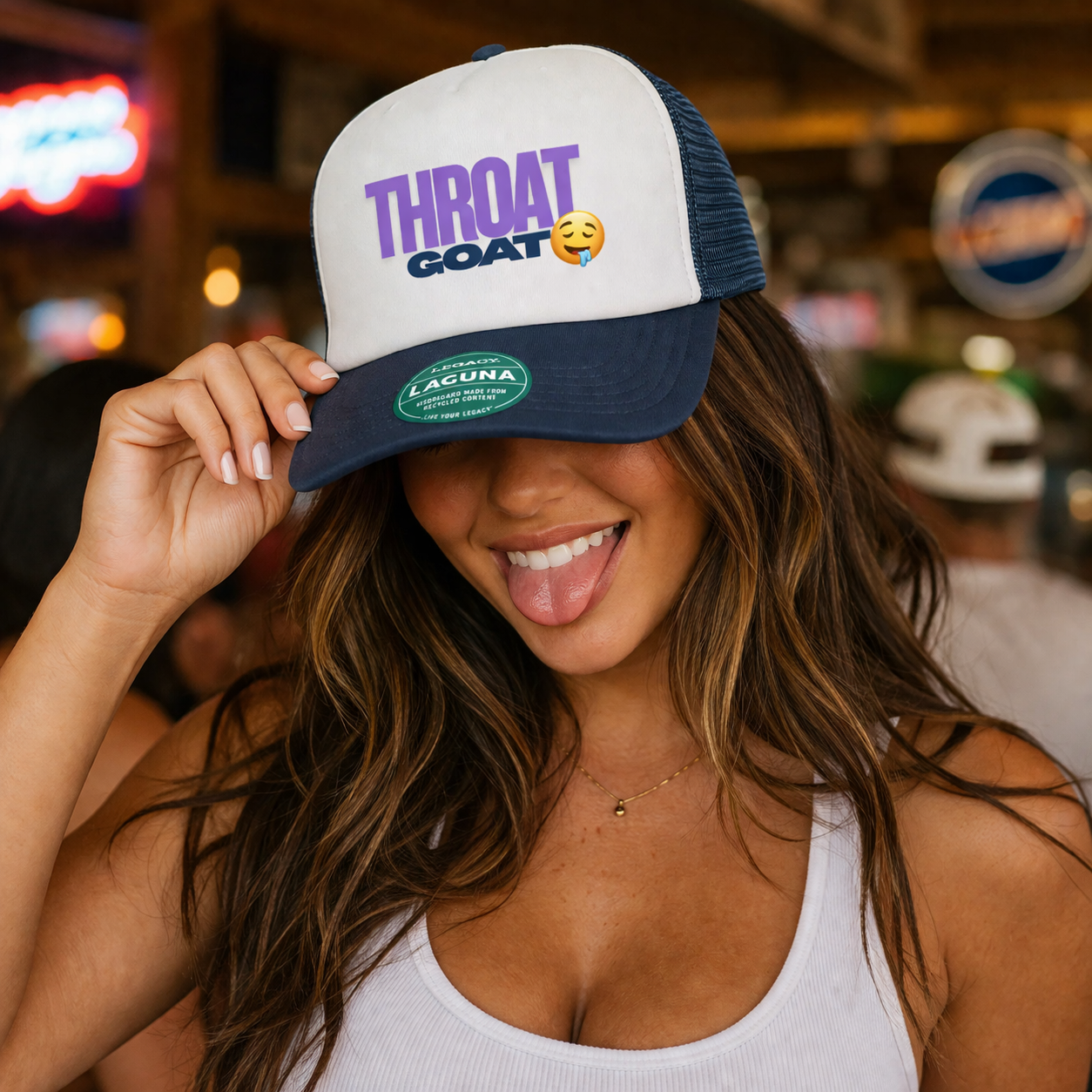 Throat Goat Trucker Hat