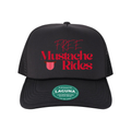 Free Mustache Rides Trucker Hats – front view