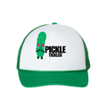 Pickle Tickler Double Snap Trucker Hat – front view
