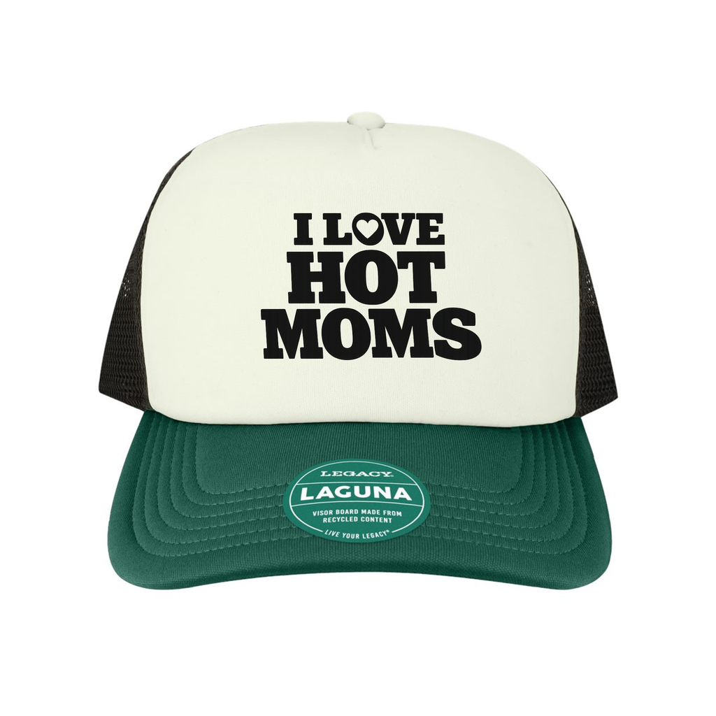 I Love Hot Moms Trucker Hat