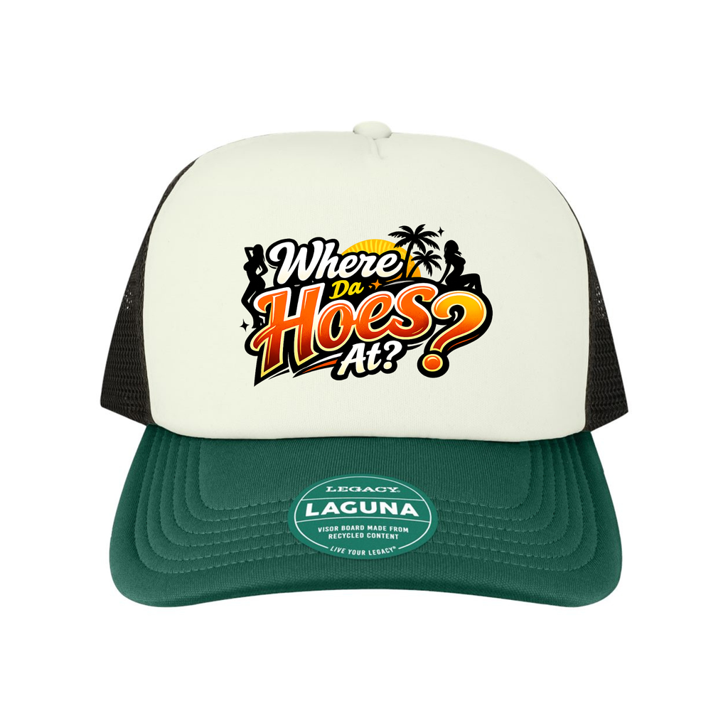 Where Da Hoes At? Trucker Hat – color variant 2