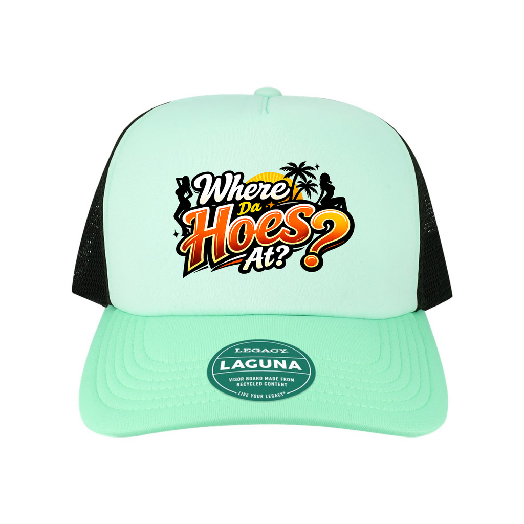 Where Da Hoes At? Trucker Hat – color variant 4
